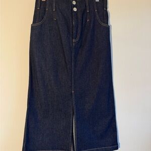 Philosophy di Lorenzo Serafini Blue Midi Skirt